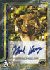 2025 Topps Gilded Baseball Nick Kurtz rookie autograph card featuring the Oakland Athletics slugger with a gold-accented Topps Chrome design and certified signature.