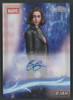 2025 Topps Chrome Marvel Studios Sapphire G’iah autograph card featuring Sapphire chrome finish and premium Marvel artwork.