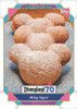 2025 Topps Disneyland 70th Anniversary Snack Time trading card featuring the iconic Mickey Beignet, showcasing a beloved Disneyland treat dusted with powdered sugar.