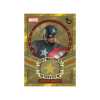 2026 Topps Marvel Brooklyn Collection Distinguished Service Captain America trading card featuring a gold 1/1 parallel honoring the iconic Marvel superhero.