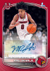 Mikel Brown Jr. 1st Bowman Chrome autograph card featuring Louisville uniform, on-card signature, and rare 1/5 serial numbering from 2025/26 Bowman Basketball.