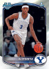AJ Dybantsa 1st Bowman Chrome prospect card featuring BYU Cougars uniform, clean chrome design, and one of the top young talents in 2025/26 Bowman Basketball.