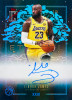 2025/26 Topps Signature Class Basketball LeBron James Eternal Marks autograph card with Lakers uniform and blue ink signature