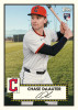 Chase DeLauter 2026 Topps Baseball Series 2 rookie autograph card featuring the Cleveland prospect with retro-style signature design.