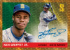 Ken Griffey Jr. 2025 Topps Chrome Platinum Baseball Superfractor autograph card featuring the Seattle Mariners legend with a one-of-one chrome parallel finish.