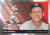 Stan Musial 2025 Topps Chrome Platinum Baseball insert card showcasing the St. Louis Cardinals Hall of Famer in a retro chrome tribute design.