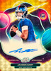 Jaxson Dart 2025 Topps Cosmic Chrome Football First Flight Signatures Superfractor rookie autograph card numbered 1/1 featuring the New York Giants quarterback.