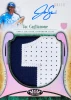 2026 Topps Tier One Baseball Jac Caglianone Prodigious Patches rookie autograph card numbered to 10, showcasing a massive game-used jersey patch and certified signature from the Kansas City Royals slugger.