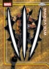 2026 Topps Chrome Marvel Wolverine Superfractor 1/1 insert featuring the iconic mutant slashing through the card with oversized adamantium claw artwork and premium gold finish.