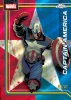 2026 Topps Chrome Marvel Captain America patriotic refractor card numbered 01/41 featuring vibrant red, white, and blue star-spangled artwork inspired by the Sentinel of Liberty.