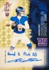 2025 Topps Signature Class Superfractor Rookie Class autograph card of Jaxson Dart, featuring a one-of-one inscription autograph and premium gold finish.
