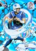 2025 Topps Signature Class Fluidity Blue parallel card of Drake Maye, numbered to 5 and highlighted by a dynamic chrome-inspired swirl design.