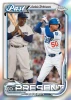 2026 Topps Chrome Baseball Past to Present insert featuring Jackie Robinson and Mookie Betts, celebrating two iconic Dodgers legends across generations with premium chrome artwork.