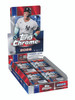 2026 Topps Chrome Baseball Hobby Box featuring 20 packs per box, 4 cards per pack, 1 guaranteed Chrome autograph, colorful Refractor parallels, rookie cards, Superfractors, and premium MLB trading cards.