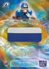 2025 Topps Resurgence Football Gold Rookie Patch Autograph of Cam Skattebo featuring a player-worn jersey patch, Topps-certified autograph, gold parallel finish, and limited serial numbering.
