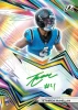 2025 Topps Resurgence Football Rookie Autograph of Tetairoa McMillan featuring a dynamic geometric design, Topps-certified signature, and one of the top rookie autograph chases from the 2025 NFL Draft class.
