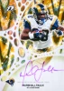 2025 Topps Resurgence Football Molecular Marks Gold Power Surge Autograph of Marshall Faulk featuring a dazzling gold atomic-inspired design, hard-signed autograph, and rare collectible parallel.