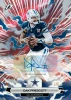 2025 Topps Resurgence Football Red Static Autograph of Dak Prescott featuring a vibrant electric background, Topps-certified signature, and ultra-low serial numbering for elite NFL collectors.