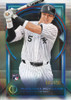 2026 Topps Tribute Blue Rookie Parallel of Munetaka Murakami featuring premium rookie artwork, vibrant blue foil accents, and limited serial numbering for one of baseball's most anticipated international stars.