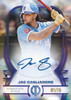 2026 Topps Tribute Purple Rookie Autograph of Jac Caglianone featuring a hard-signed rookie autograph, elegant Tribute design, and limited serial numbering for Kansas City Royals collectors.