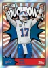 2026 Topps Flagship Football Josh Allen Suddenly... Touchdown! insert card featuring the Buffalo Bills superstar quarterback in a comic-inspired design.