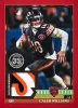 2026 Topps Flagship Football Caleb Williams 1991 Topps Football Relics Red Parallel #2/5 featuring a player-worn patch from the Chicago Bears quarterback.