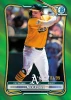 2026 Bowman Chrome Nick Kurtz Oakland Athletics Green Refractor card numbered 01/99.