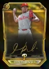 2026 Bowman Chrome Francisco Renteria Philadelphia Phillies 1st Bowman autograph card featuring a premium black and gold design.