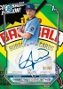2026 Bowman Chrome Angeibel Gomez Kansas City Royals 1st Bowman autograph card numbered 01/89 with a Bazooka-inspired design.