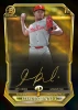 2026 Bowman Chrome Francisco Renteria Philadelphia Phillies 1st Bowman autograph card featuring a premium black and gold design.