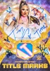 2026 Topps Universe WWE Tiffany Stratton Title Marks Foilfractor autograph relic card numbered 1/1 with inscription and event-used memorabilia.