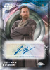 2026 Topps Chrome Star Wars Obi-Wan Kenobi certified autograph card featuring the legendary Jedi Master in a premium Chrome design.