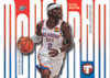 2025/26 Topps Pristine Basketball Shai Gilgeous-Alexander card featuring the Oklahoma City Thunder superstar in a bold red, white and blue Pristine design.