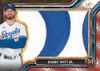Bobby Witt Jr.: 2026 Topps Museum Collection Bobby Witt Jr. premium relic card featuring an oversized game-used Kansas City Royals memorabilia patch, numbered 1/5.