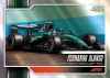 Fernando Alonso: 2026 Topps Chrome Formula 1 Fernando Alonso card featuring the Aston Martin Formula One driver and his F1 race car in action.