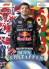 Max Verstappen: 2026 Topps Chrome Formula 1 Max Verstappen insert card featuring the Oracle Red Bull Racing champion in a colorful artistic design.