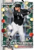 2026 Topps Holiday Baseball rookie card featuring Chicago White Sox first baseman Munetaka Murakami with festive Christmas decorations.
