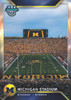 2026 Bowman U Best Football Best of Stadiums insert featuring Michigan Stadium with packed stands, the Wolverines end zones, and the block M scoreboard.