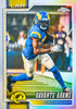 2026 Topps Chrome Football Davante Adams Refractor card featuring the Los Angeles Rams wide receiver carrying the ball.