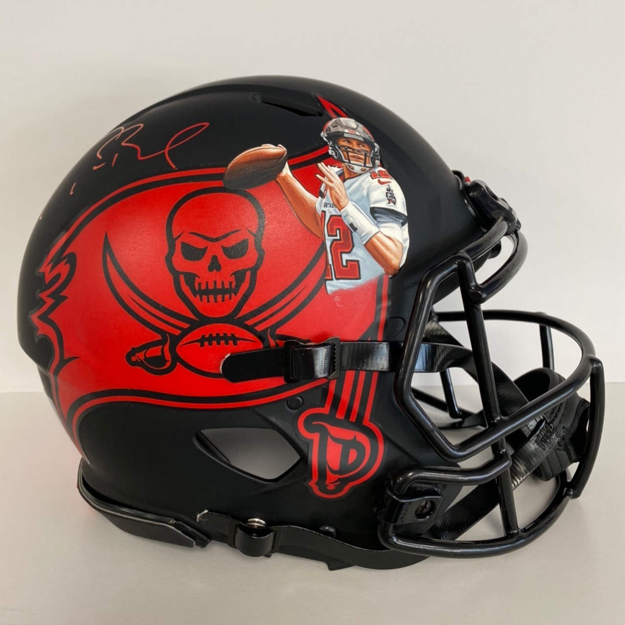 Tom Brady Autographed Custom Buccaneers Full Size Rep Helmet with