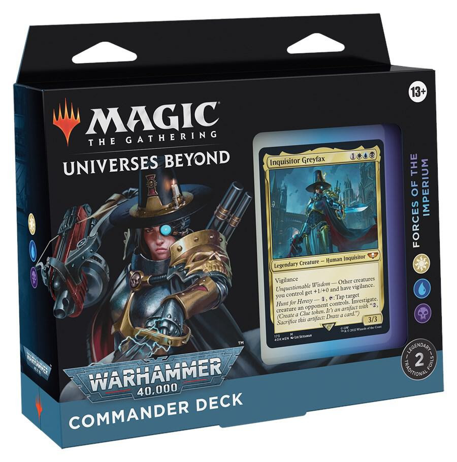 Magic: The Gathering Universes Beyond Warhammer 40k Commander Decks | MTG x Warhammer Crossover Magic: The Gathering Universes Beyond Warhammer 40k Commander Decks | MTG x Warhammer Crossover