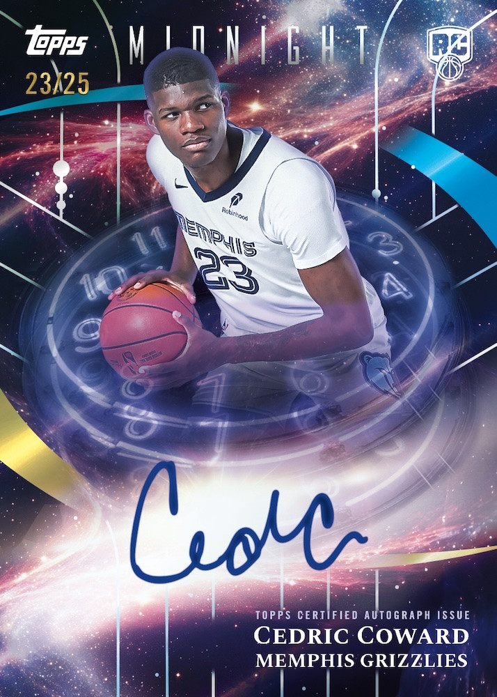 2025–26 Topps Midnight Basketball Hobby Box | 3 Chrome Autographs