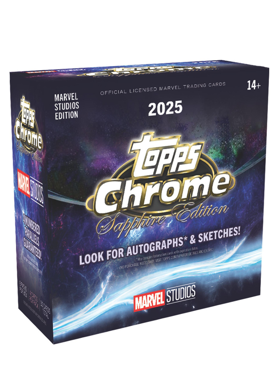 2025 Topps Chrome Marvel Studios Sapphire Edition Hobby Box