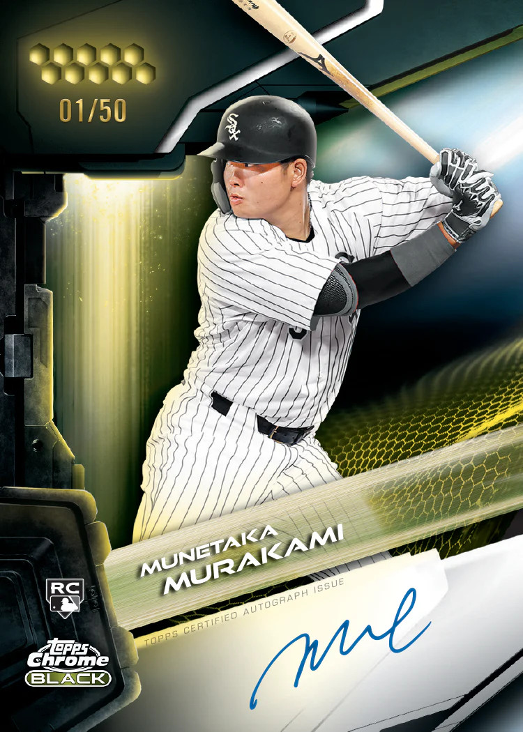 2026 Topps Chrome Black Baseball Hobby Box – 1 Encased Auto Per Box