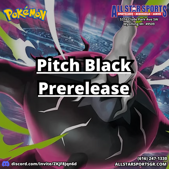 Pokémon Pitch Black Prerelease Registration