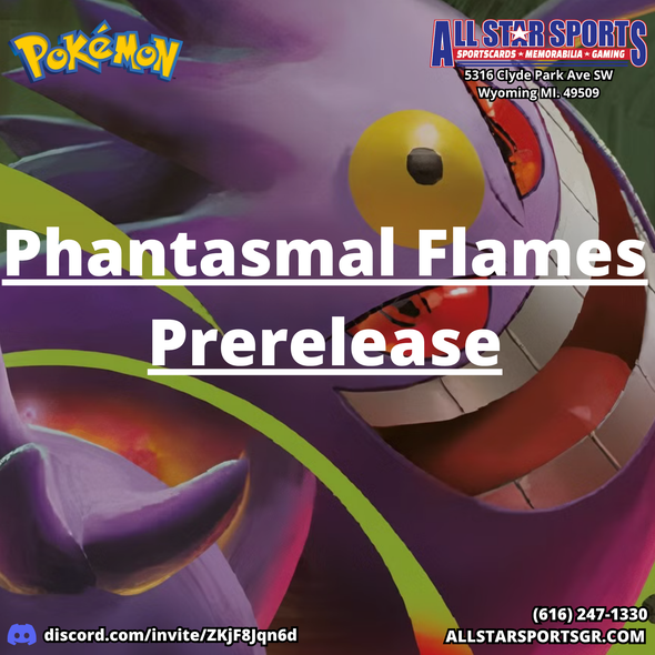 Pokémon Phantasmal Flames Prerelease Registration Pokémon Phantasmal Flames Prerelease Registration