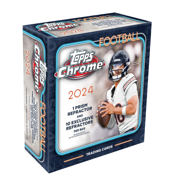2025 Topps Chrome Football Mega Box – Pink & Green Refractors