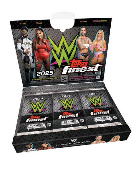 2025 Topps Finest WWE Hobby Box - 2025 Topps Finest WWE Hobby Box Pre Order - 2025 Topps Finest WWE Pre Order