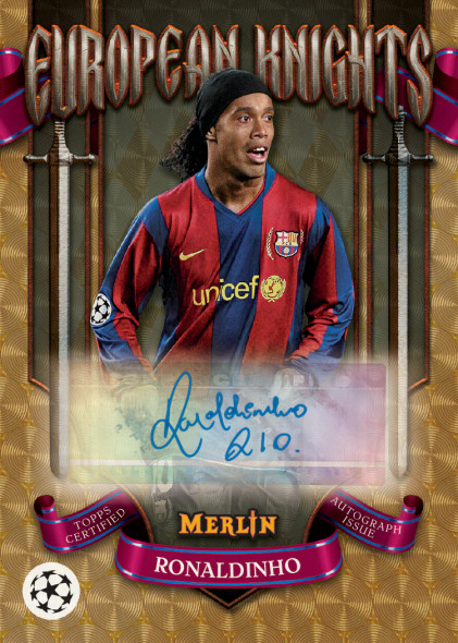 2024/25 UCC Merlin Soccer card depicting a player with contemporary European football design.