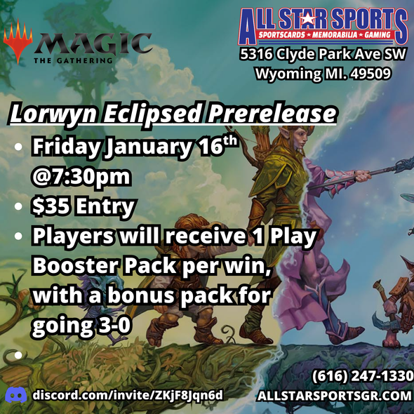 Lorwyn Eclipsed Prerelease Registration